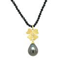 Black Spinel Tahitian Pearl Necklace