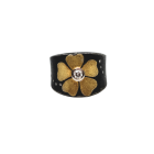 Mixed Metal Flower Ring