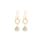 Heart Briolette Gemstone Earrings