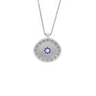Sapphire Cluster Pendant