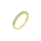 Oval Diamond Wedding Band
