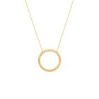 Dunes Circle White Diamond Necklace