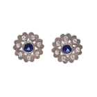 Sapphire Heart Earrings