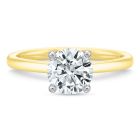 18K Yellow Gold Solitaire Engagement Ring
