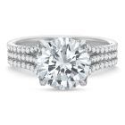 18K White Gold Engagement Ring