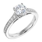 Vintage Milgrain Engagement Ring