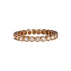 Bezel White Diamond Band