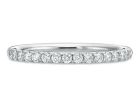 18K White Gold Comfort Fit Diamond Band