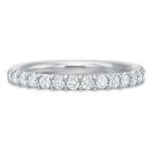 18K White Gold Diamond Band