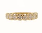 18K Yellow Gold Oval Diamond Band