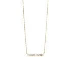 Silhouette 5 Stone White Diamond Necklace