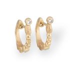 Diamond Hinged Huggie Earrings