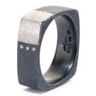 Palladium & Sterling Silver Band