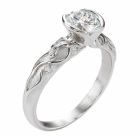 18K Diamond Engagement Ring