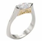 18K Diamond Engagement Ring