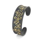 18K & Oxidized Sterling Silver Cuff