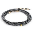 Hematite Wrap Bracelet - Necklace