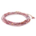 Multi-colored Spinel Wrap Bracelet - Necklace