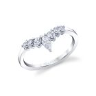 Curved Diamond Wedding Ring