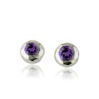 Amethyst Stud Earrings