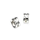 "X" Snap Hoop Earrings