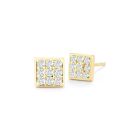 Diamond Square Earrings