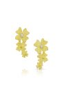 18K Yellow Gold Flower Earrings