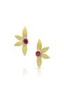 18K Diamond & Ruby Earrings