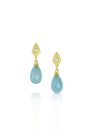 Aquamarine & Diamond Earrings