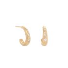 Soft Teardrop Diamond 'Boulder' Hoops