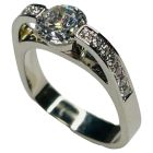 18K White Gold Engagement Ring
