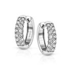 18K Diamond Hoop Earrings