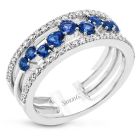 Sapphire and Diamond Band