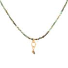 Gemstone Charm Clasp Necklace