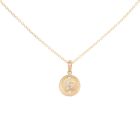 12mm 'Boulder' Dancing Diamond Disc Necklace