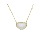 Rainbow Moonstone & Diamond Necklace