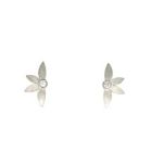 Platinum Flower Earrings