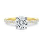 18K Yellow Gold Diamond Engagement Ring