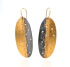 Mixed Metal & Diamond Drop Earrings