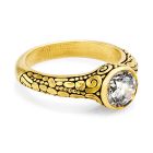 18K "Bubble" Semi-Mount Engagement Ring