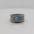Striped Cigar Moonstone Ring