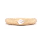 Pear Diamond 'Boulder' Bombe Ring