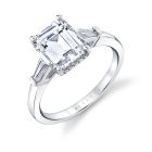 Emerald Engagement Ring 