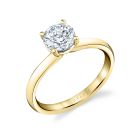 Round Cut Engagement Ring - Hestia