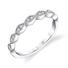 Diamond Stackable Wedding Band - Madeleina
