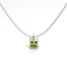 Peridot "Cube" Pendant