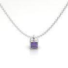 Amethyst Ice Cube Pendant