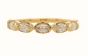 18K Yellow Gold Marquise Cut Diamond Band