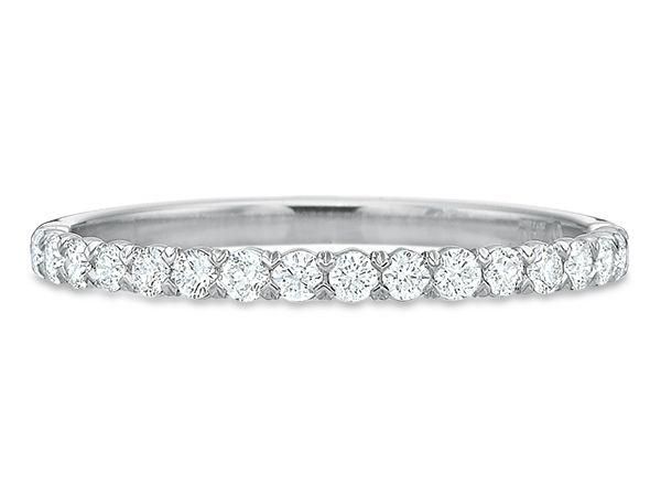 18K White Gold New Aire Silk Diamond Band