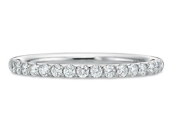 18K White Gold Comfort Fit Diamond Band